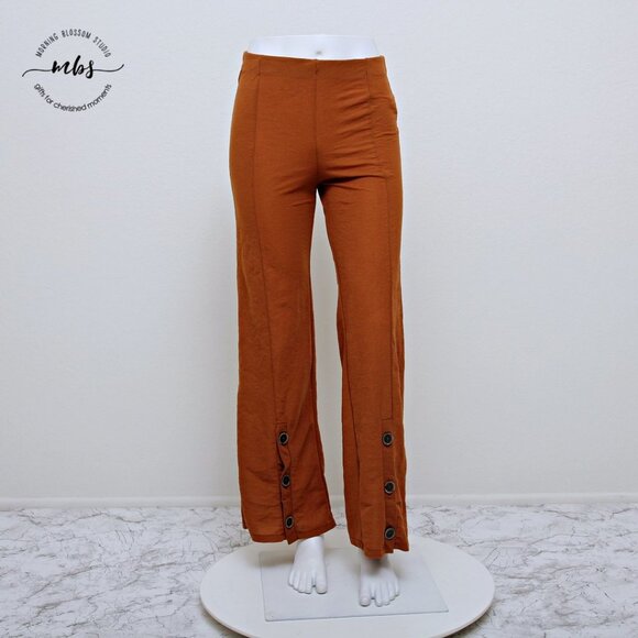 Zara Flowy High Waist Wide Leg Pants - Picture 3 of 9